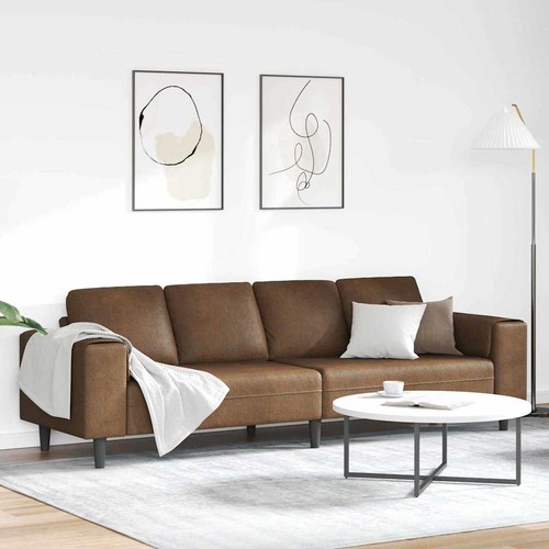 Sofa set braun faux wildleder - braun,