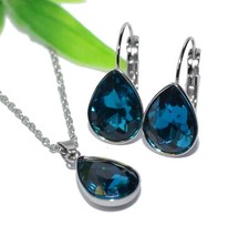 SET EDELSTAHL KRISTALL Tropfen