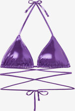 Calzedonia Bikini Oberteil Top Glitzer Schimmer Lila 80A/75B/70C Push Up