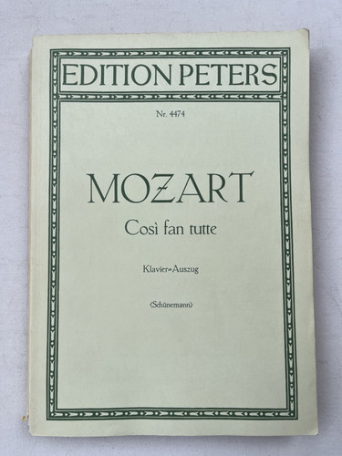 Noten mozart cosi fan tutte - cosi,