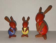 Osterhasen Holz Hasengruppe DDR Erzgebirge Olbernhau Ilka Otte?