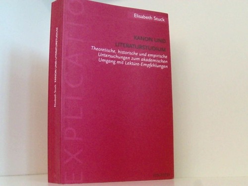 Kanon und literaturstudium - und,