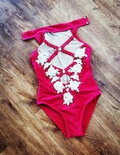 Professionelles pole dance Outfit Handmade Auftritt Wettkampf Rot M-L?