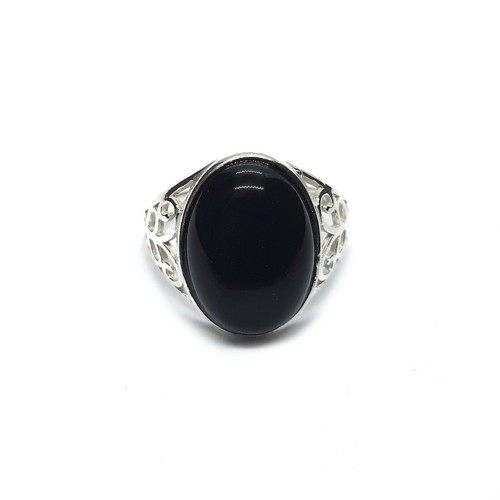 925 silber damenring mit - damenring, onyx