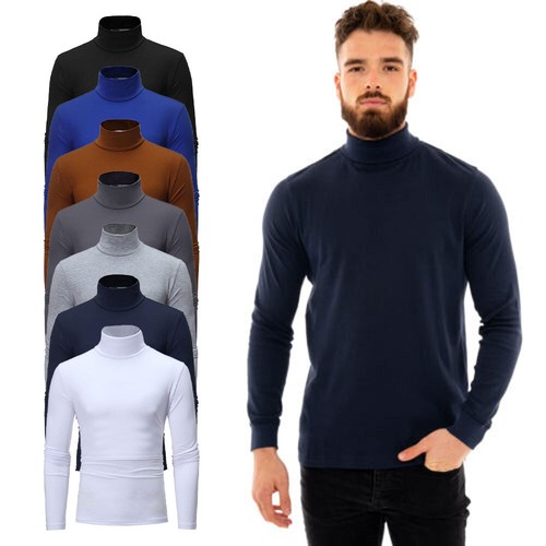 Herren langarmshirt rollkragen - herren,