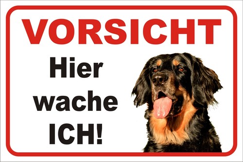 Schild s0372 vorsicht hovawart - s0372,