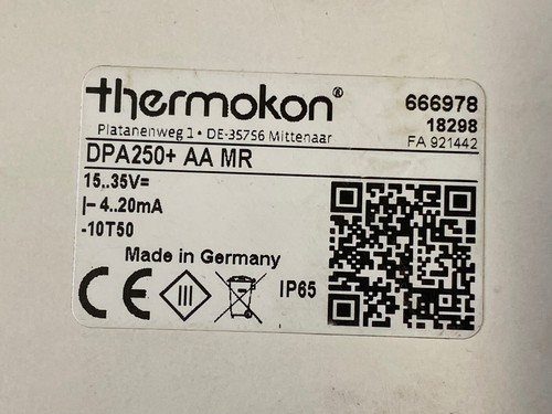 Thermokon dpa250 aa - dpa250+,