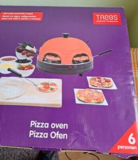 Minpizzaofen 6 Personen für Tisch, gut erhalten, Terrakottakuppel, Pizzaspatel 