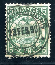 SÜDAFRIKA TRANSVAL 1885 24 gestempelt FÜNF PFUND ungeprüft (G1581