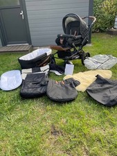 Emmaljunga Kinderwagen Duo Combi 3 in 1  Edge viel Zubehör sehr gepflegt 