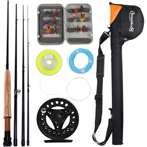 Fly fishing angelset aluminium - fishing,