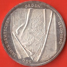 BRD - 10 Deutsche Mark - 800 Jahre Deutscher Orden  - 1990 J 