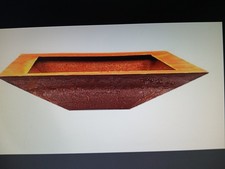 Edelrost Schale Viereck 40x40cm Metall