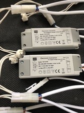 2x Elektronischer Halogen Trafo 3er Fassung 12V-35-105W OBI Transfamotor Dimmbar