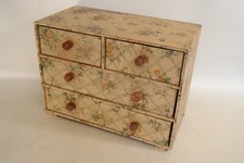 Toskanische Blumen Kommode Schränkchen Schmuck Kleinteile Utensilien Nachttisch