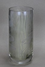 Rosenthal Große Blumenvase Vase 24cm Fleur du Lac Gold Glas Edel