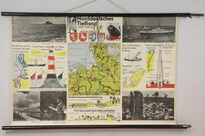 Lehrmittel Tafel Norddeutsches Tiefland 1950er Jahre (MVL4786)
