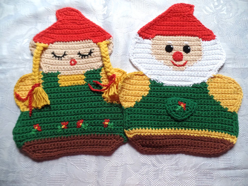 Motiv topflappen gartenzwerge - motiv,