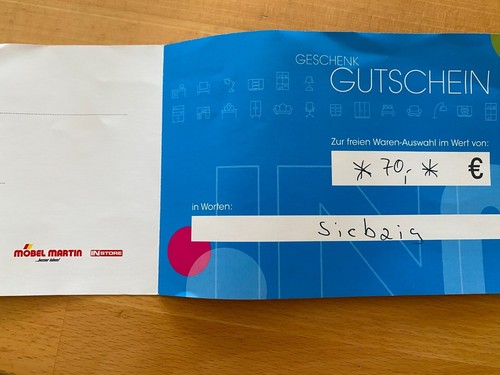 Möbel martin gutschein - möbel,