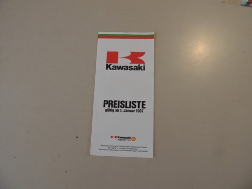 1987 preisliste prospekt - preisliste,