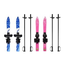 Snowblades und Stöcke