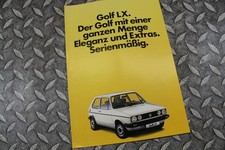 VW Golf 1 LX Prospekt