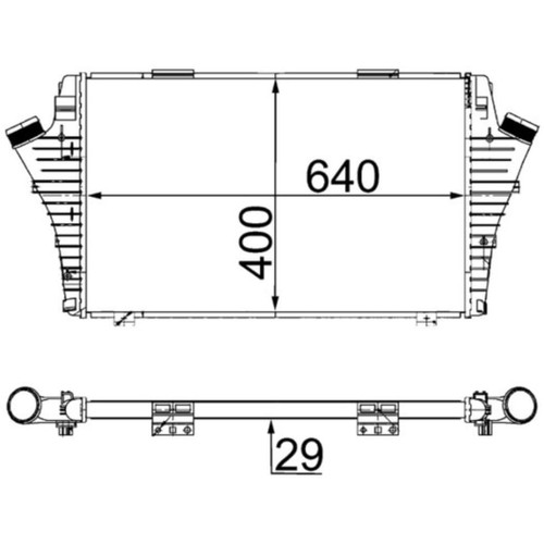 Ladeluftkühler mahle 24 - ladeluftkühler,