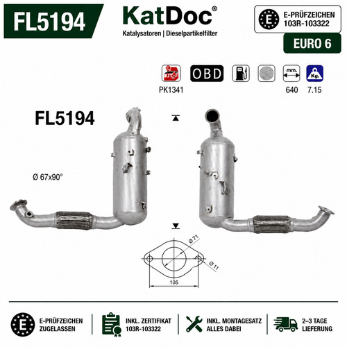 Dpf partikelfilter ford - dpf,