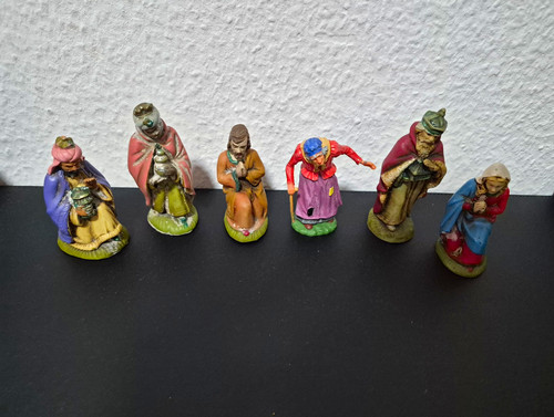Alte krippenfiguren heilige - krippenfiguren, (heilige