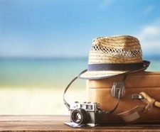 Wandbild: Vintage-Koffer