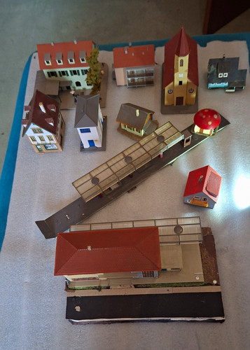 Modellbahn gebäude set - modellbahn, gebäude-set