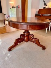 Biedermeier Tisch Mahagony oval