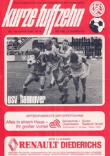 Fussball-Programmheft  81/82   2. Liga   Rot Weiß Essen - OSV Hannover / Hertha