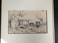 Kleine alte Bleistiftzeichnung