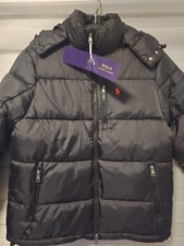 Polodaunenjacke Schwarz Grau