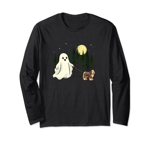 Bearded collie langarmshirt - bearded,