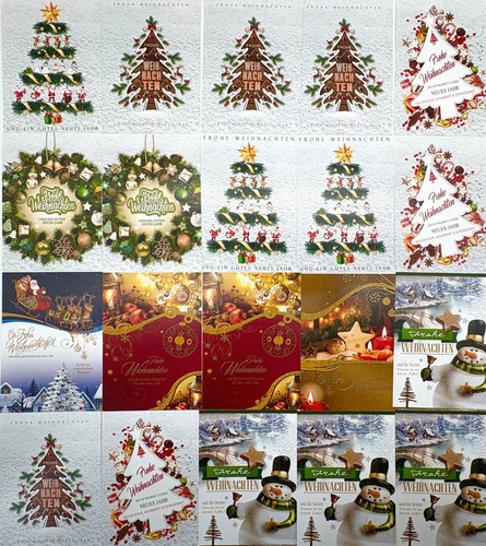 Postkarten weihnachten - 20,