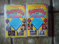 Superhits der Volksmusik 2MC Musikkassette OVP 1991