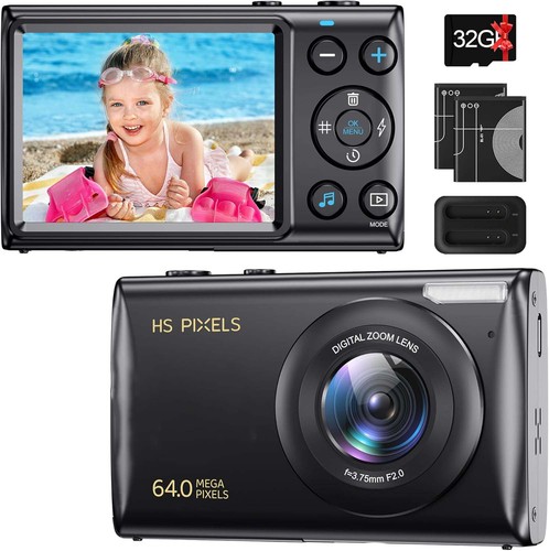 32gb digitalkamera 64mp hd - 32gb, 4k