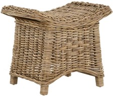 Rattan Fußhocker geschwungene