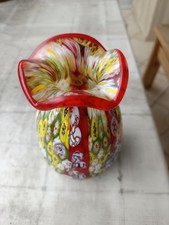 Konvolut 2 Vasen Murano Glas und einen Aschenbecher