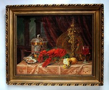 Großes Stillleben mit Hummer