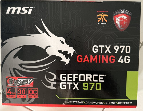 Msi geforce gtx 970 gaming - 970, 4g