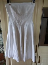 Damen Corsagenkleid Gr 38 Weiß Neuwertig 