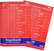 2 STÜCK ! Kegelbuch A5 104