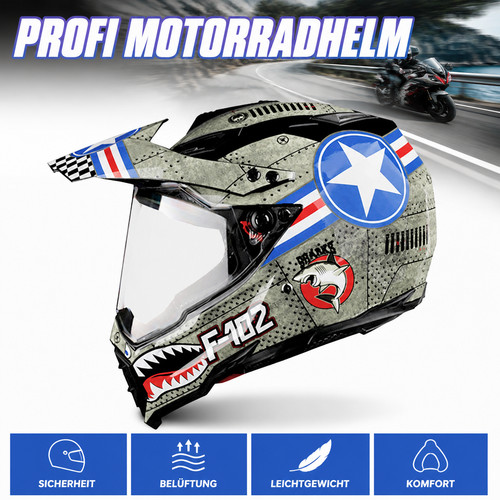 Racing jethelm crosshelm - racing-jethelm,