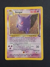 Pokémon Karte • Gengar • Holo • Fossil Set Sammlung • Englisch • Vintage 