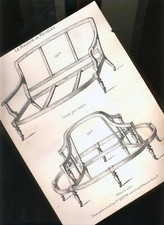 historischer Druck - alte Sofa