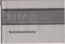 BMW 3er E30 Bedienungsanleitung 1986 325 Cabrio 316 318 320 325 324 Handbuch BA