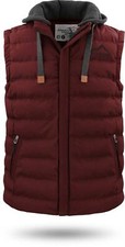 Winterweste Herren Steppweste Outdoorweste mit Swaet Kapuze Bodywarmer S-12XL